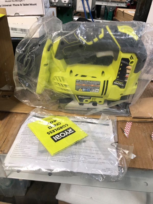 Photo 2 of RYOBI One+ P5231 18V Lithium Ion Cordless Orbital T-Shaped 3,000 SPM Jigsaw (Battery Not Included, Power Tool and T-Shaped Wood Cutting Blade Only) 1 Pack