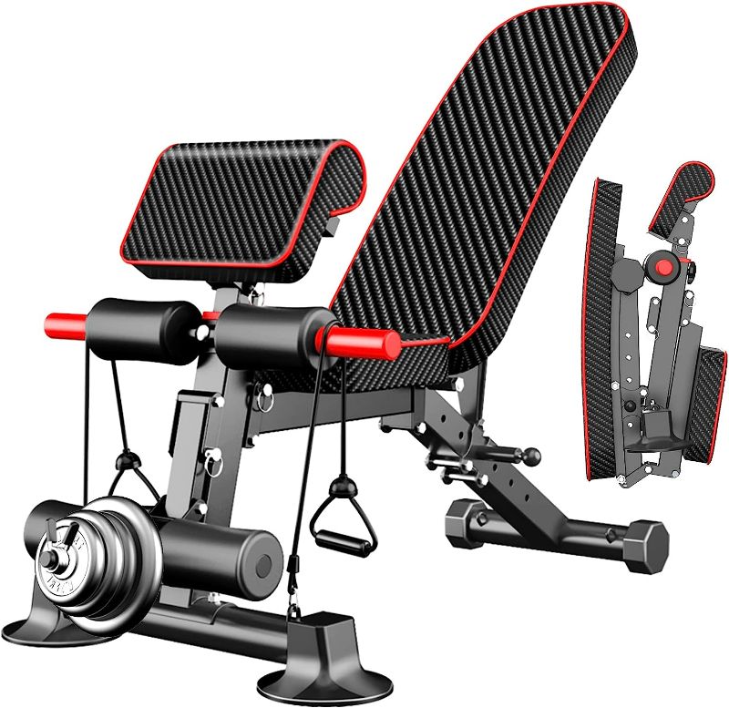 Photo 1 of Adjustable Weight Bench - Utility Weight Benches for Full Body Workout