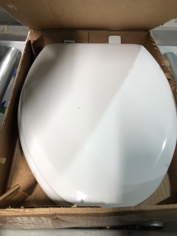 Photo 2 of BEMIS 1Toilet Seat ELONGATED, Enameled Wood, White