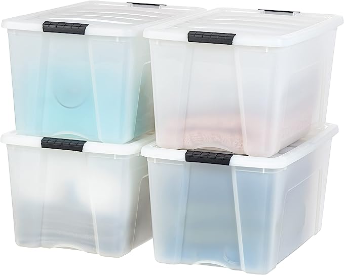 Photo 1 of [DAMAGE] IRIS USA 72 Qt. Plastic Storage Container