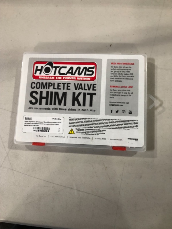 Photo 2 of Hot Cams 9.48mm Complete Shim Kit HCSHIM02 for Arctic Cat DVX 400 ATV Honda TRX ATV 