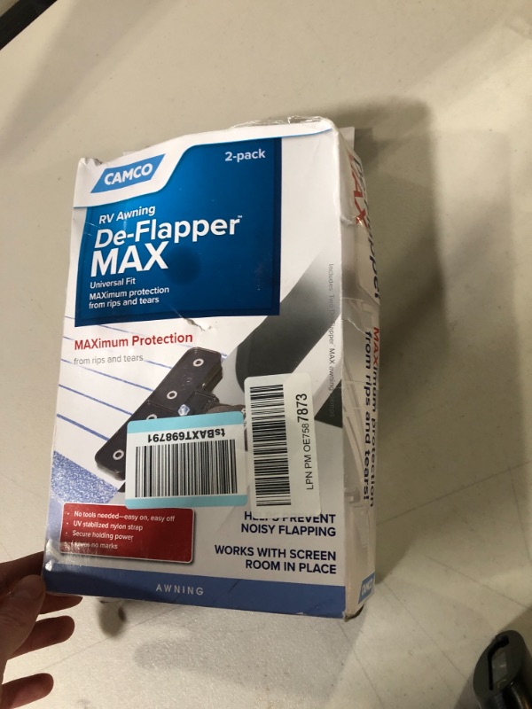 Photo 2 of Camco Awning De-Flapper Max - Protects Your RV Awning From Costly Rips and Tears, Rust Resistant - 2 Count (Pack of 1) (42251)