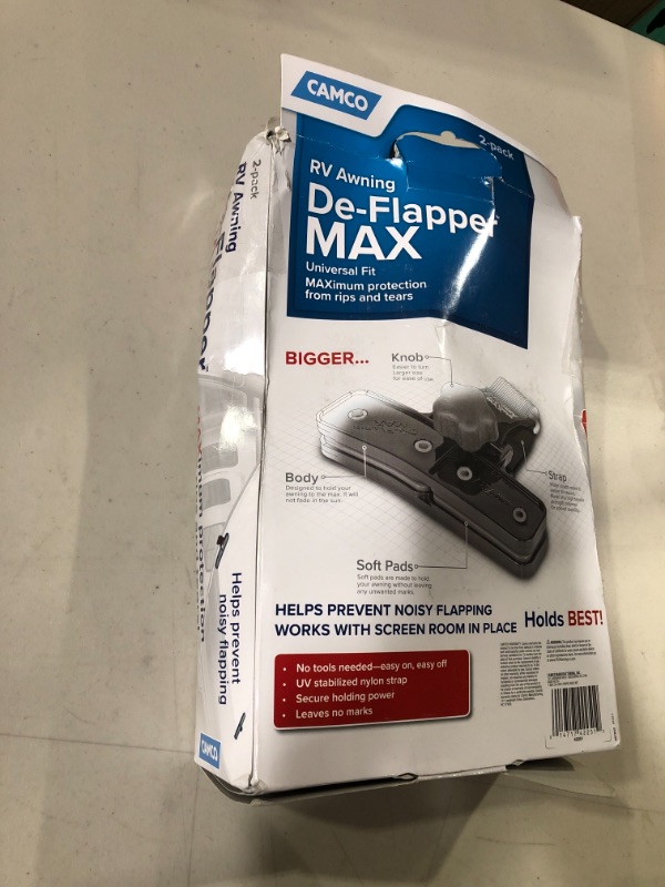 Photo 3 of Camco Awning De-Flapper Max - Protects Your RV Awning From Costly Rips and Tears, Rust Resistant - 2 Count (Pack of 1) (42251)