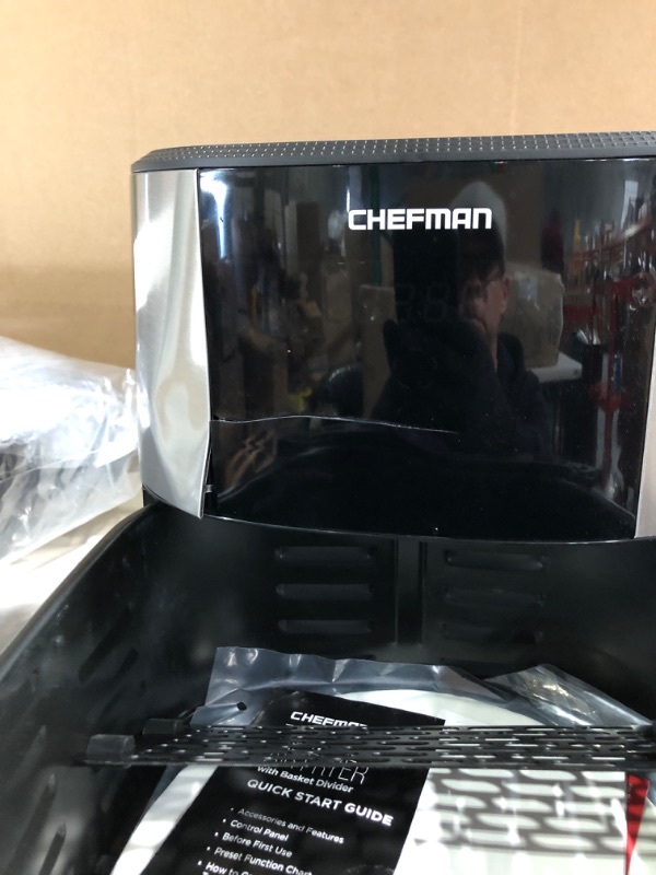 Photo 2 of * DAMAGED* CHEFMAN 2 in 1 Max XL 8 Qt Air Fryer,