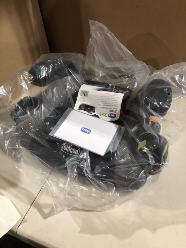 Photo 1 of Chicco GoFit Backless Booster Car Seat, for children 40-110 lbs. Shark/Black/Grey