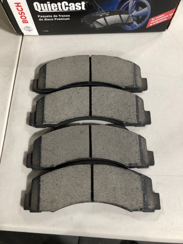 Photo 1 of BOSCH BC1414 QuietCast Premium Ceramic Disc Brake Pad Set - Compatible With Select Ford Expedition, F-150; Lincoln Navigator; FRONT BC1414 Ceramic Front
