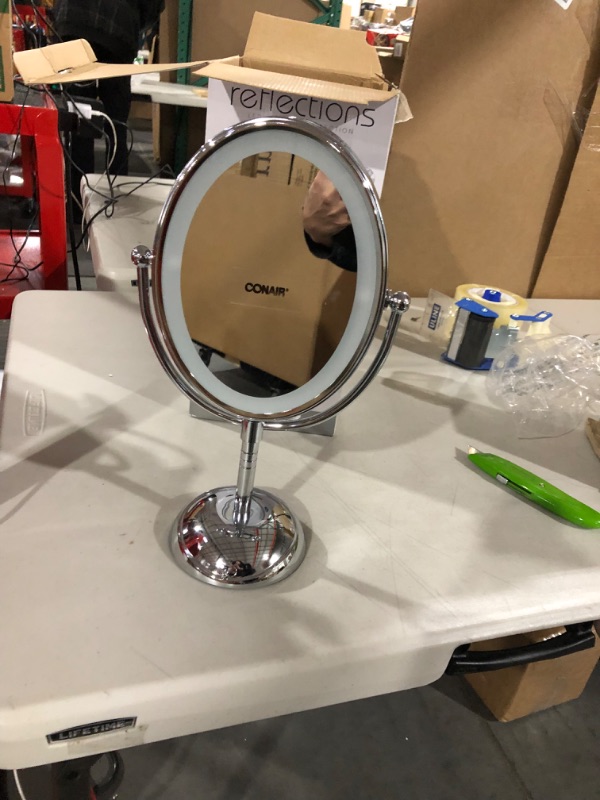 Photo 3 of *SEE NOTES* Conair Reflections Double-Sided LED Lighted Vanity Makeup Mirror