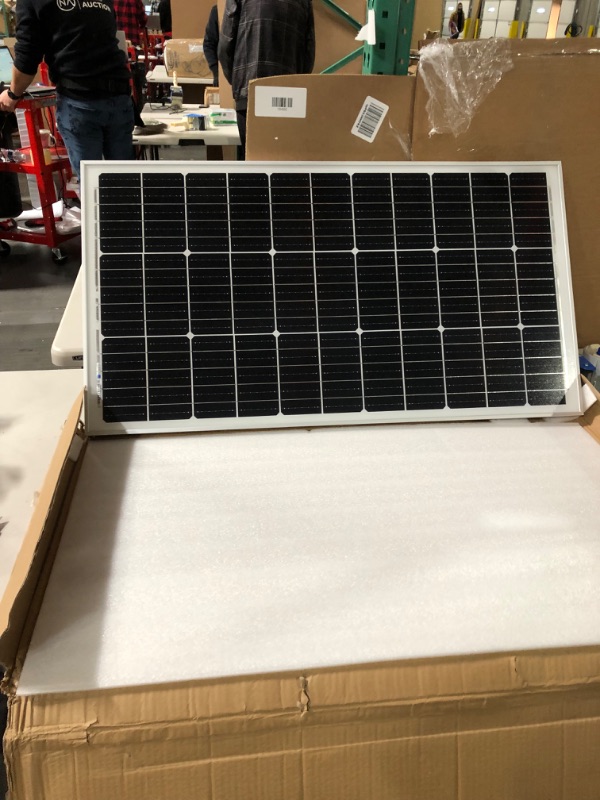 Photo 4 of *SEE NOTES* ECO-WORTHY 100 Watt Solar Panel 12 Volt Monocrystalline Solar Panel High Efficiency Module RV Marine Boat Caravan Off Grid 100W