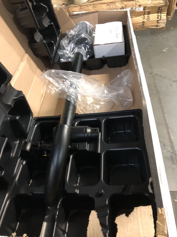 Photo 3 of **PARTS ONLY**
Delta Faucet Trinsic Floor-Mount Freestanding Tub Filler with Hand Held Shower, Matte Black T4759-BLFL (Valve Not Included)