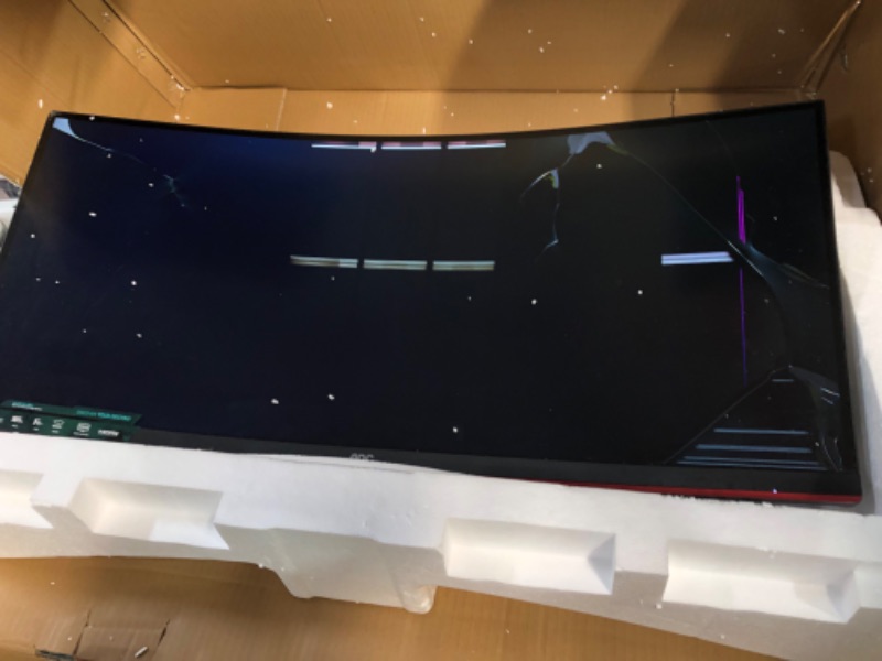 Photo 2 of AOC CU34G2X 34" Curved Frameless Immersive Gaming Monitor 165hz, 1ms