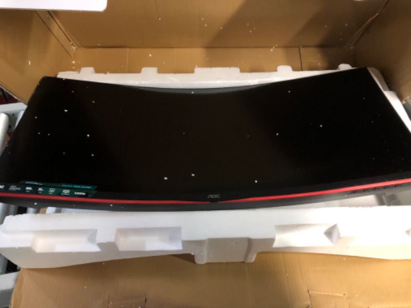 Photo 3 of AOC CU34G2X 34" Curved Frameless Immersive Gaming Monitor 165hz, 1ms