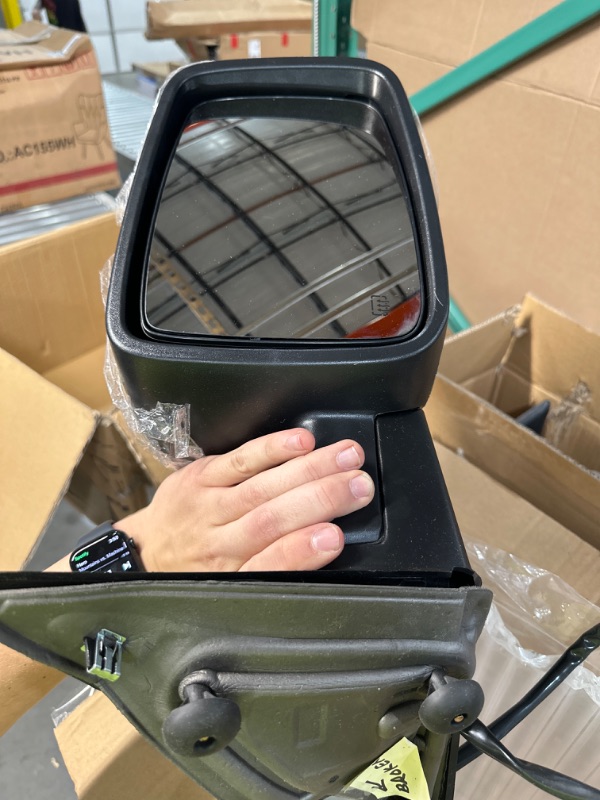 Photo 2 of Towing Mirror Compatible with Dodge Ram 2009-2018 Full Size Right and Left Side Power Heated Non-Towing W/Signal and Puddle Light Folding Wing Mirror