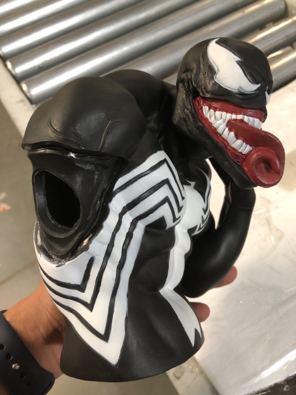 Photo 2 of *SEE NOTES* Marvel Comics Venom Plastic Bust Bank