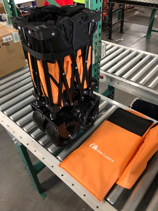 Photo 1 of **USED BUT APPEARS NEW** Moon Lence Collapsible Outdoor Utility Wagon Heavy Duty Folding Garden Portable Hand Cart
