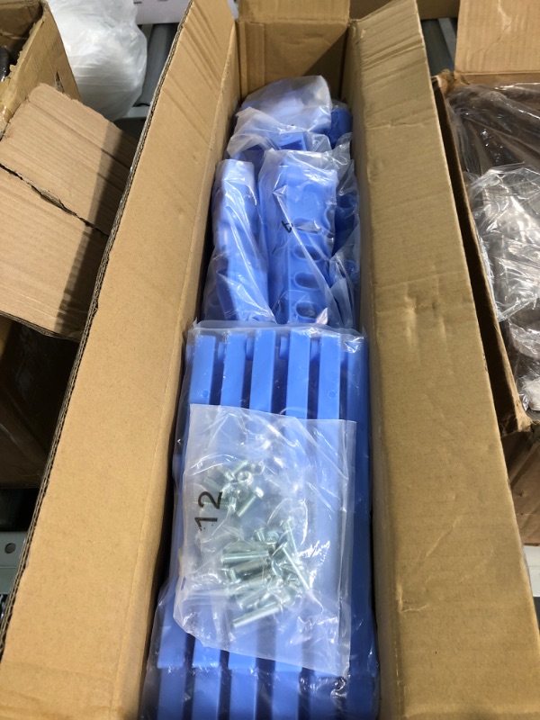 Photo 1 of HOMIDEC Clothes Drying Rack, Large 4-Tier Foldable Drying Rack Clothing(67.7H x 19.7W x 30L Inches), Blue