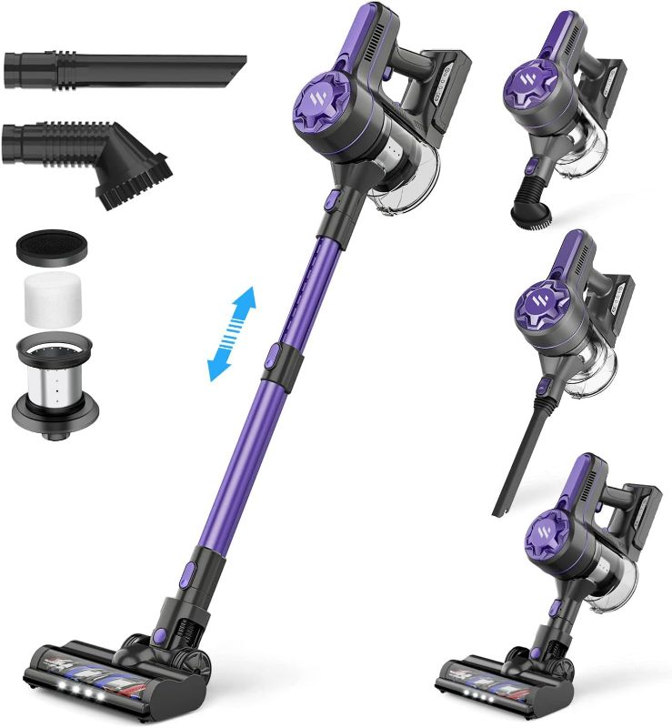 Photo 1 of **SEE NOTES**
Inse Cordless Vacuum Cleaner, Cordless Vacuum with 20Kpa Super Suction, 80000 RPM High-Speed Brushless Motor, 5 Stages High Efficiency Filtration