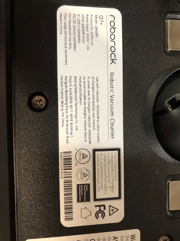 Photo 4 of **USED**MISSING PARTS** roborock Q7 Max+ Robot Vacuum and Mop with Auto-Empty Dock Pure Black