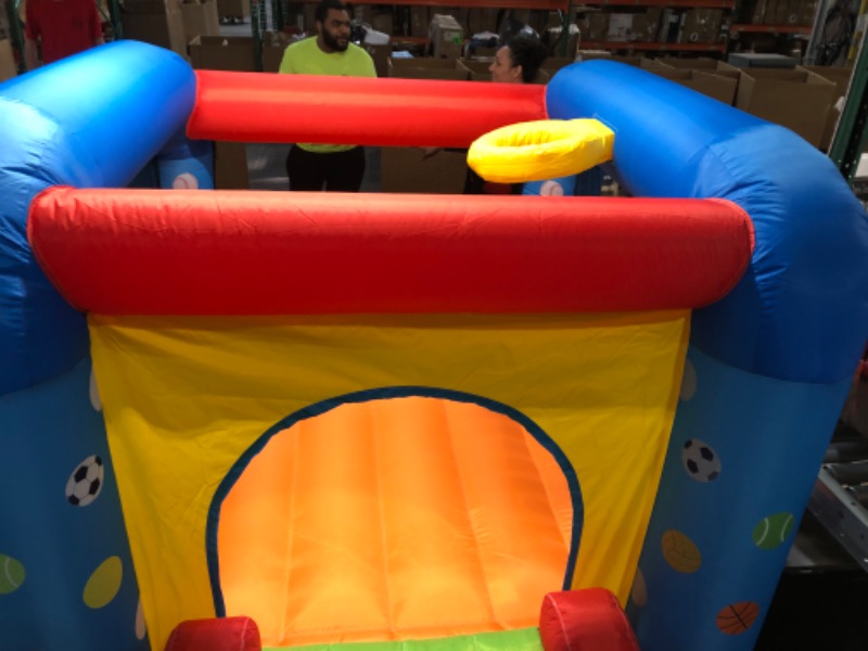 Photo 6 of *SEE INFO* Step4Fun Inflatable Bounce House, Kids Castle Slide Bouncer 