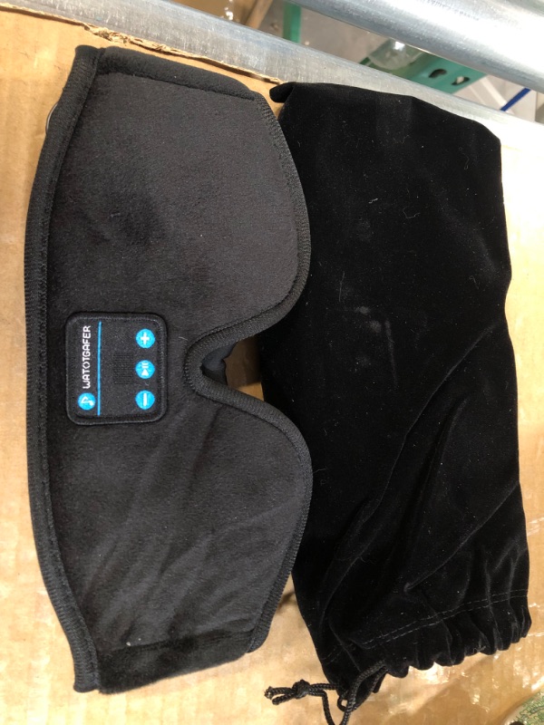 Photo 2 of *GOOD CONDITION* Sleep Headphones, Bluetooth 5.0 Wireless 3D Eye Mask, Lightimetunnel Washable 