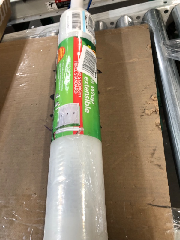 Photo 2 of Duck Brand Stretch Wrap With Handle, 20 Inch x 1000 Feet, Clear, Single Roll 20"