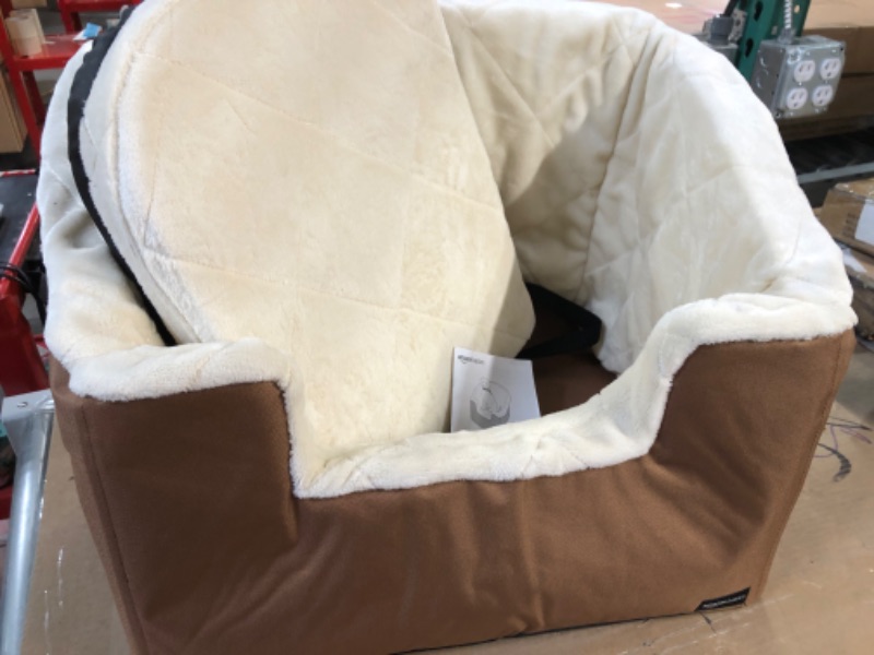 Photo 1 of Amazon Basics Pet Car Booster Bucket Seat Tan Large