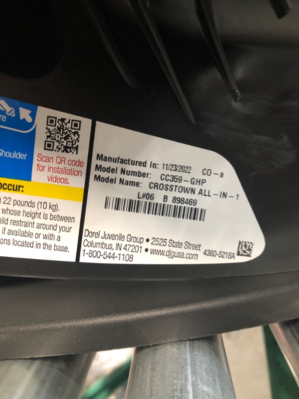 Photo 2 of *USED/SEE NOTES** Safety 1st Crosstown All-in-One Convertible Car Seat, Rear-Facing 5-40 pounds, Forward-Facing 22-65 pounds, and Belt-Positioning Booster 40-100 pounds, Periwinkle