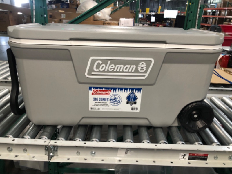 Photo 2 of Coleman 316 100qt Wheeled Cooler - Rock Gray