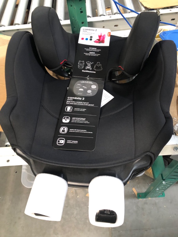 Photo 3 of Diono Cambria 2 XL, Dual Latch Connectors, 2-in-1 Belt Positioning Booster Seat, High-Back to Backless Booster with Space and Room to Grow, 8 Years 1, Black 2020 Black