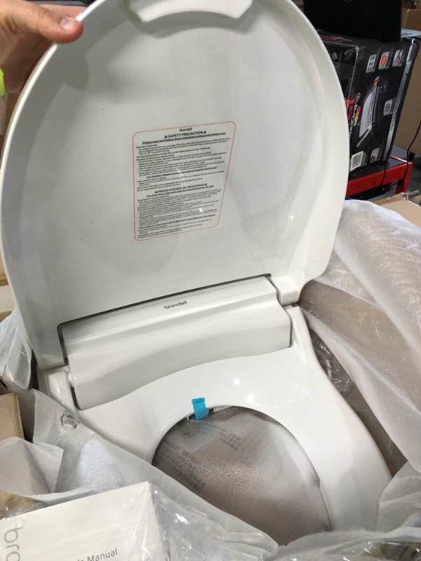 Photo 10 of **SIGNS OF USE, SEE NOTES** Brondell LE99 Swash Electronic Bidet Seat LE99, Fits Round Toilets, White 