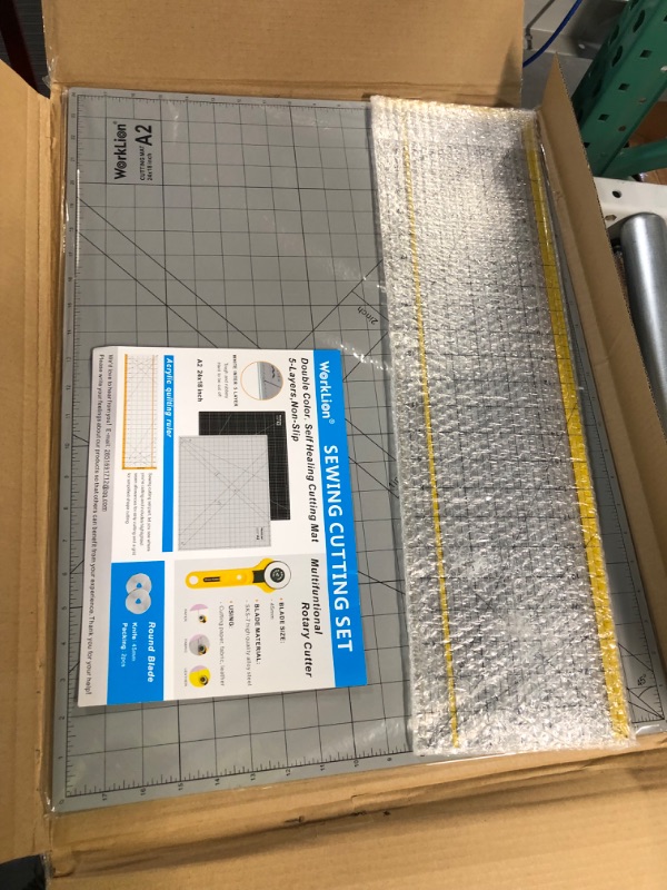 Photo 3 of **NEW: SEE NOTES, MISSING PIECES** WORKLION Rotary Cutting Mat Set