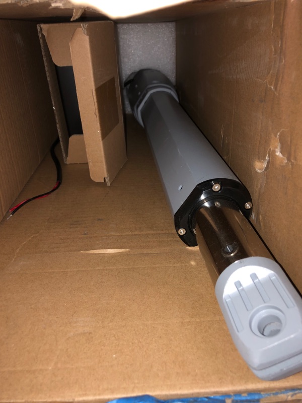 Photo 1 of **SEE NOTES**
DORTIMATE SW300DC Automatic Gate Opener Kit Heavy Duty Gate Operator for Dual Swing Gates Up to 20 Feet or 661 Pounds per Leaf Color Grey+Black (Dual arms)