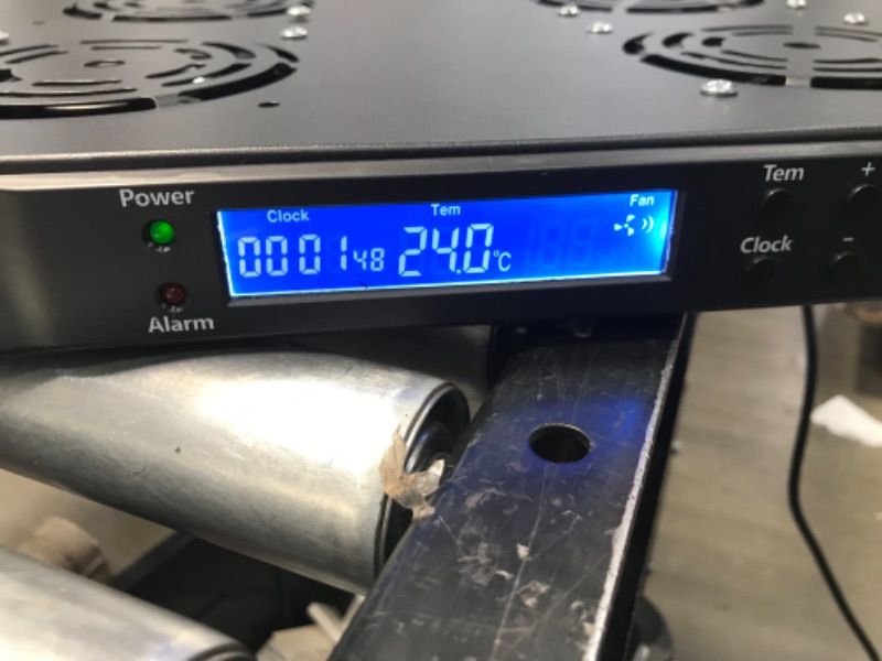 Photo 1 of ARES VISION 6 Cooling Fans for 19'' Wide Standard Server Cabinet/Rack with Thermostat Gauge(6 Fans w/Temp Sensor)