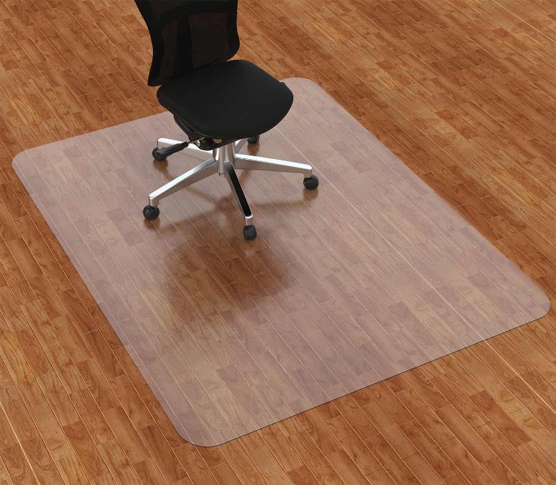 Photo 1 of Office Chair Mat for Hardwood Floor, 46” x 60” Clear Desk Chair Mat for Hard Floors, Easy Glide Floor Protector Mat for Office Chairs
