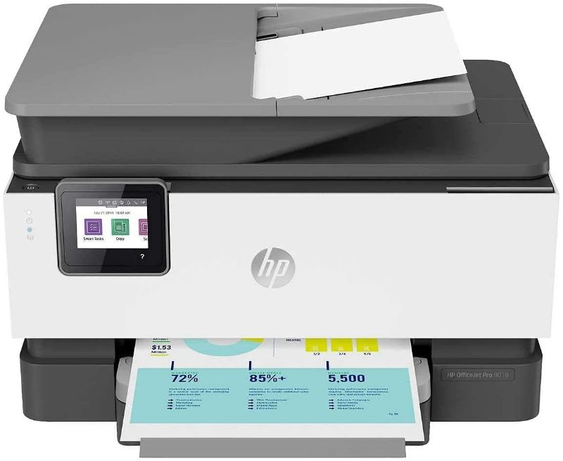 Photo 1 of **SEE NOTES**
HP OfficeJet Pro 9018 All-in-One Wireless Printer, with Smart Home Office Productivity, 3UK84A (Renewed)
