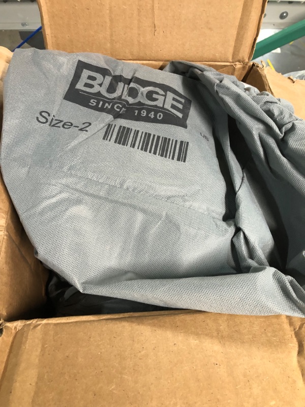 Photo 3 of *USED/SEE NOTES**  (SIZE 2) Budge Lite Car Cover Dirtproof, Scratch Resistant, Breathable, Dustproof, Car Cover Fits Sedans up to 170", Gray
