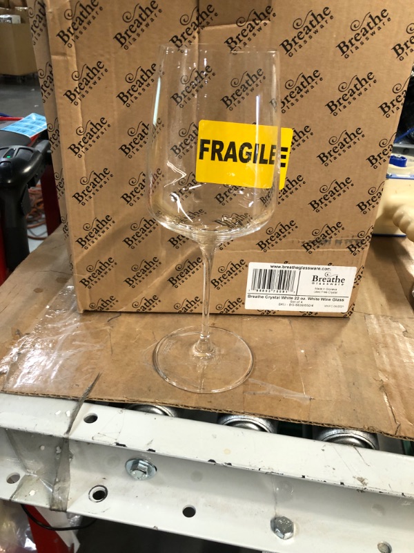 Photo 3 of **VERY SIMILAR TO STOCK PIC*** BREATHE GLASSWARE: White Wine Glasses (Set of 4)