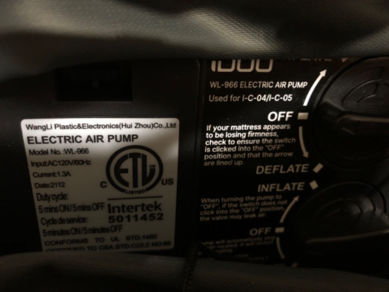 Photo 2 of IDOO ELECTRIC AIR PUMP MATTRESS 