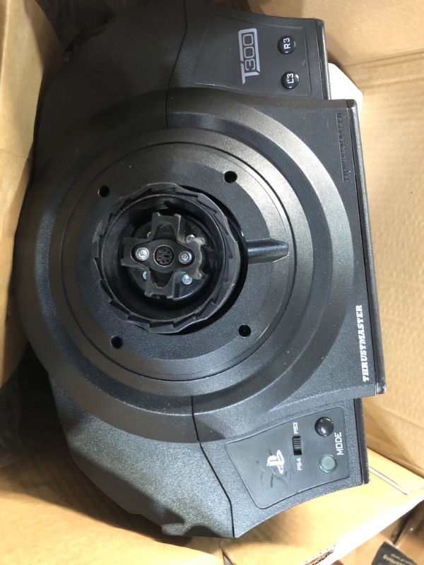 Photo 3 of **MISSING POWERCABLE**
Thrustmaster T300 RS - Gran Turismo Edition Racing Wheel (PS5,PS4,PC) Black Thrustmaster T300RS Gran Turismo Edition Racing Wheel