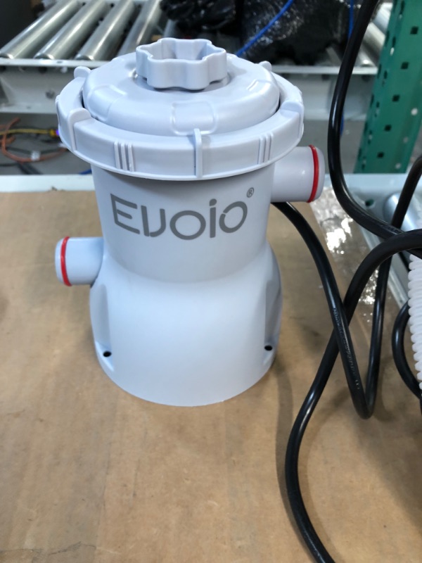 Photo 3 of **USED/ UNABLE TO TEST**** Evoio Pool Filter Pump Above Ground, Swimming Pool Filter Cartridge Pump