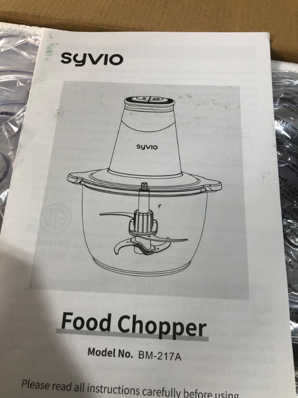 Photo 7 of *USED/SEE NOTES* Syvio Food Processors 