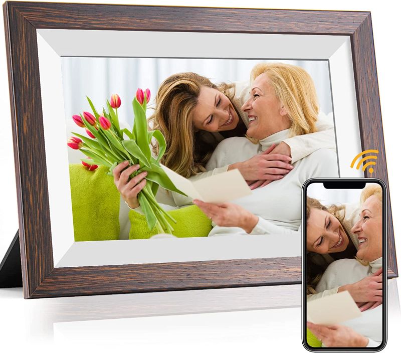 Photo 1 of **USED/SEE NOTES** WiFi Digital Picture Frame 10.1 Inch Smart Digital Photo Frame with IPS Touch Screen HD Display, 16GB Storage