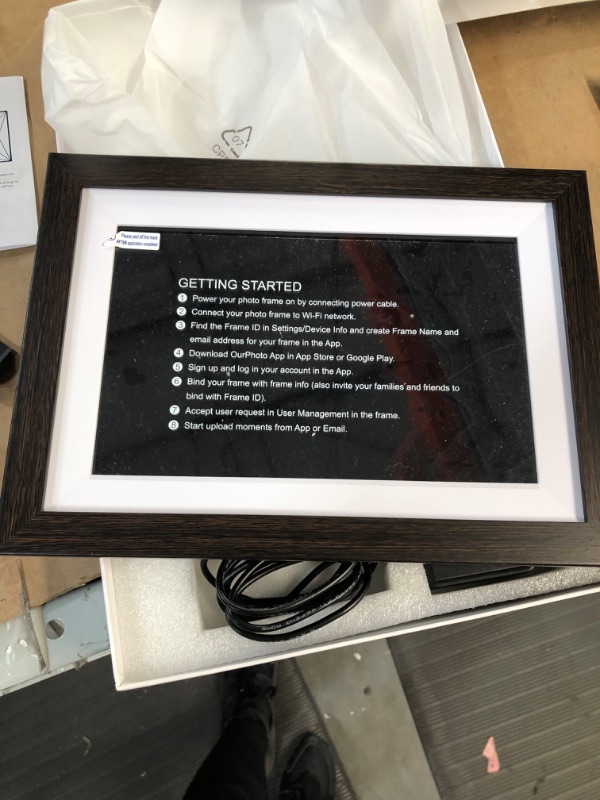 Photo 1 of **USED/SEE NOTES** WiFi Digital Picture Frame 10.1 Inch Smart Digital Photo Frame with IPS Touch Screen HD Display, 16GB Storage