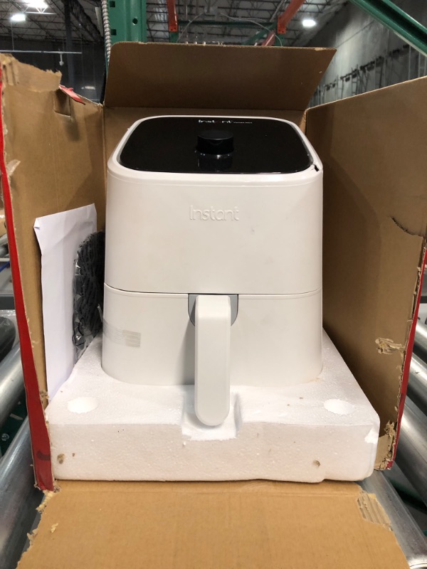 Photo 2 of *USED DAMAGED/SEE NOTES** Instant Vortex 4-in-1, 2-QT Mini Air Fryer Oven Combo,  White