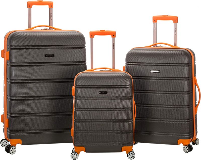 Photo 1 of *USED/SEE NOTES** Rockland Melbourne Hardside Expandable Spinner Wheel Luggage, Charcoal, 3-Piece Set