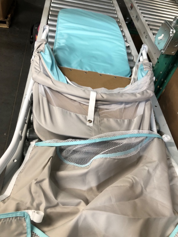 Photo 1 of Dream On Me Karley Bassinet in Blue/Grey