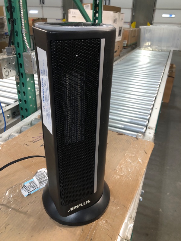 Photo 1 of AIRPLUS Space Heater Indoor Portable Electric, Portable Heater with 2 Heat Settings - BLACK