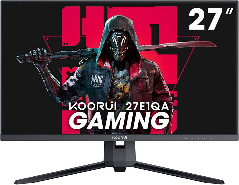 Photo 1 of KOORUI 27 Inch QHD Gaming Monitor 144 Hz, Black