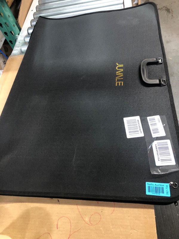 Photo 2 of -MISSING STRAP- Juvale Large Artist Portfolio Case with Adjustable Shoulder Strap (Black, 35 x 24 x 1.5 Inches)