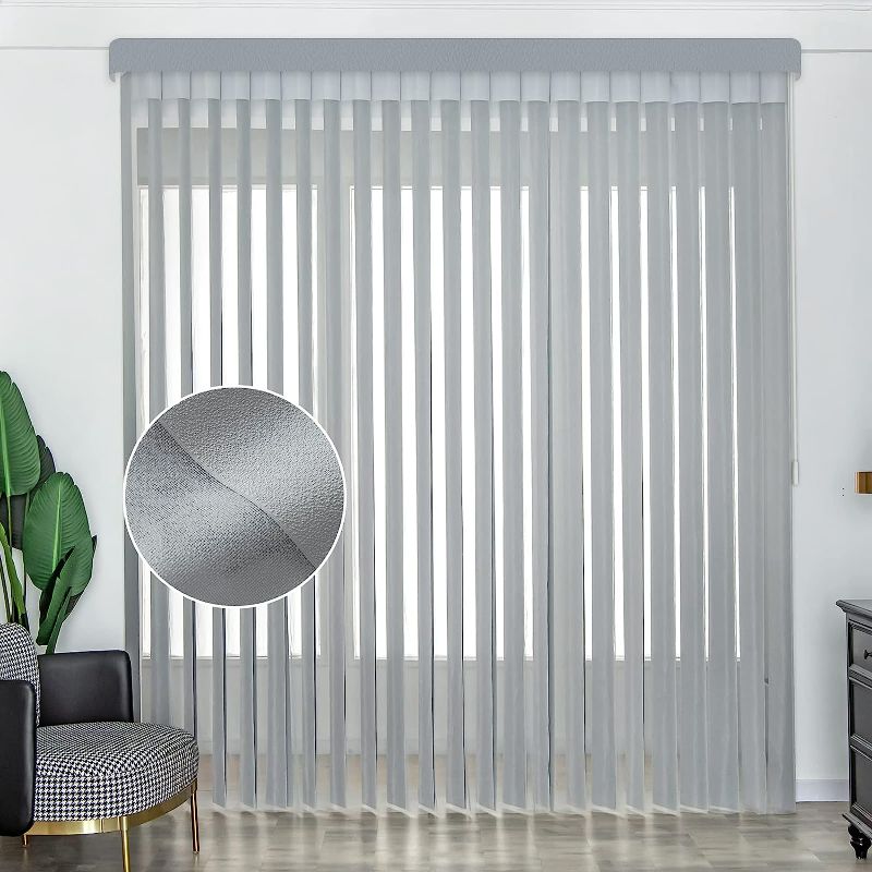 Photo 1 of -USED- Sheer Vertical Blinds (9 PACK)- 80 INCHES (STOCK PHOTO IS FOR REFERENCE ONLY)