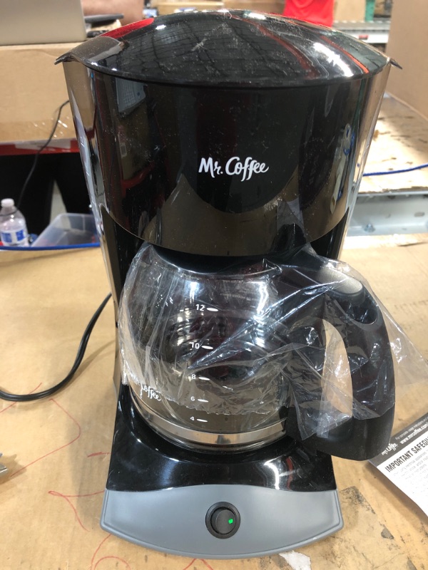 Photo 2 of -USED- Mr. Coffee Coffee Maker with Auto Pause and Glass Carafe, 12 Cups, Black Black Coffeemaker